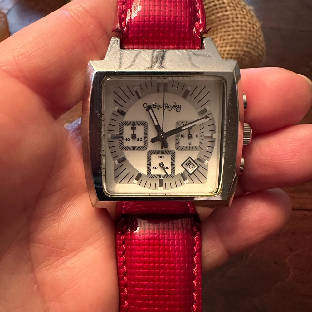 TOKYObay women’s Red patent leather watch
